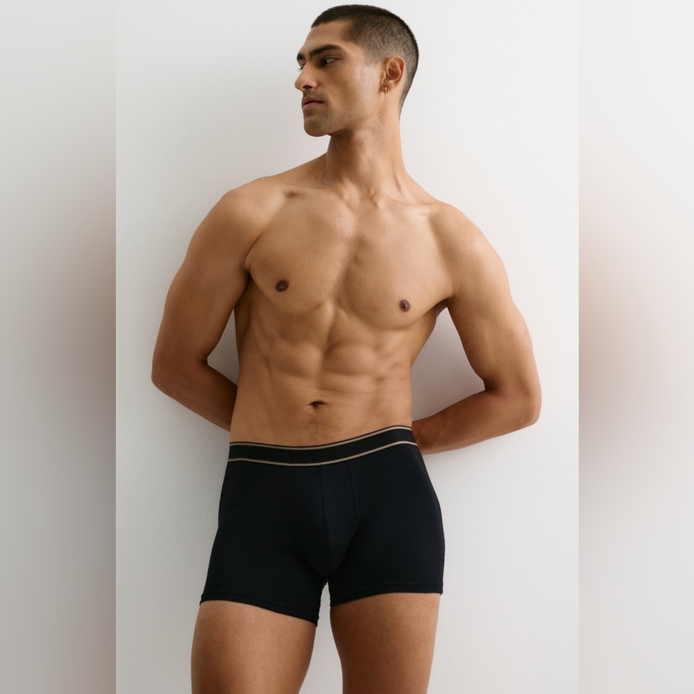 Nordstrom Rack Men’s Traditional Fit Black Boxer 3-Pack Cotton Spandex Small